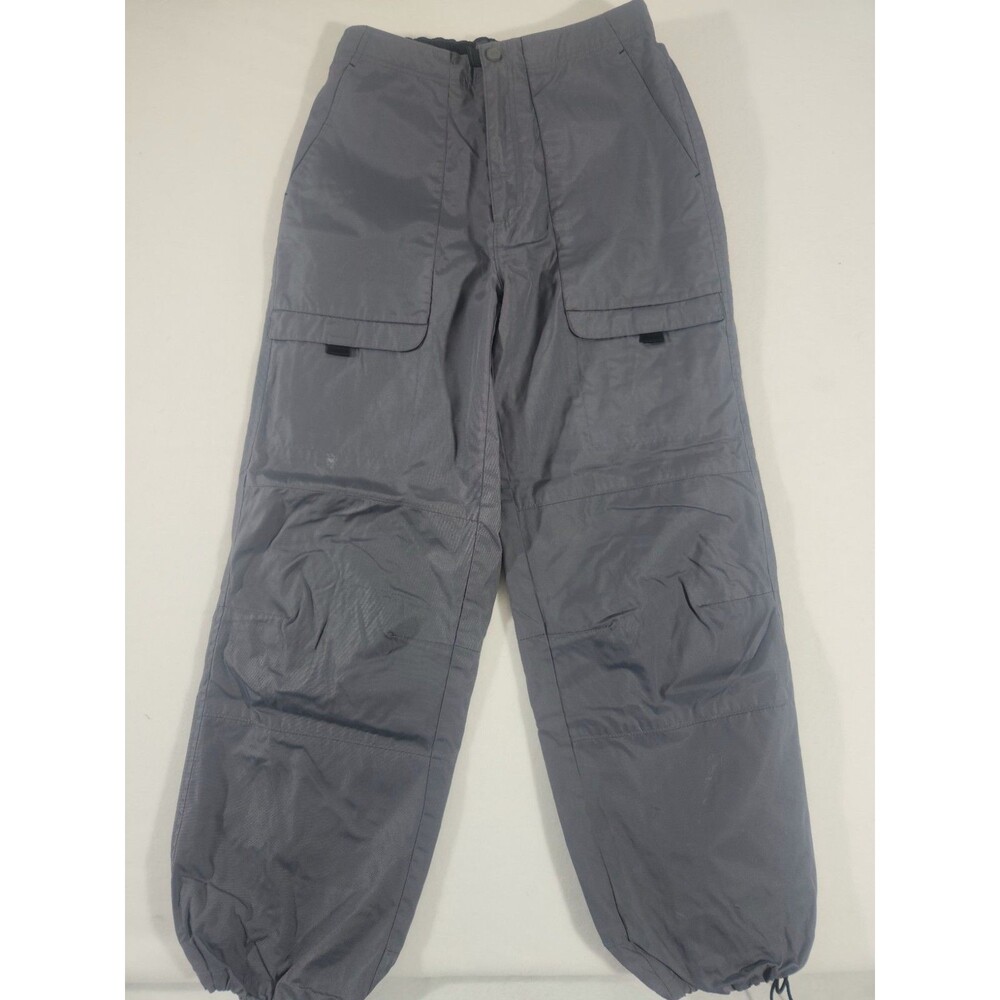 Colorado Gray Nylon Snow Pants Fully Lined RAIN SNOW PANTS zip Pockets Medium